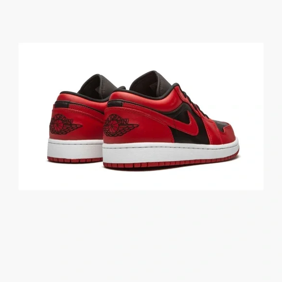 Jordan Women's Red and Black Sneakers - Picture 3 of 9